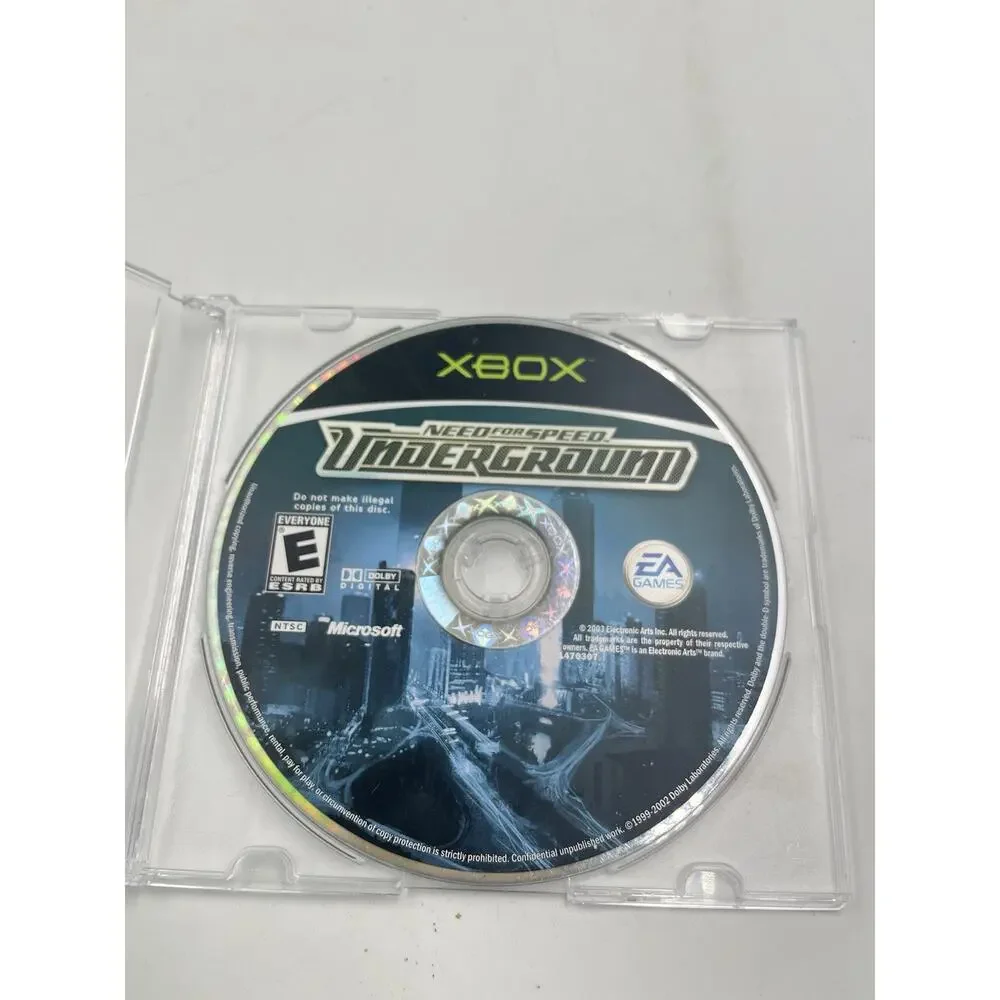 Need for Speed Underground Xbox Video Game Multiplayer Racing